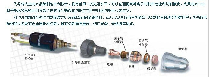飞马特等离子电极 36-1069（55A）36-1071（100A）